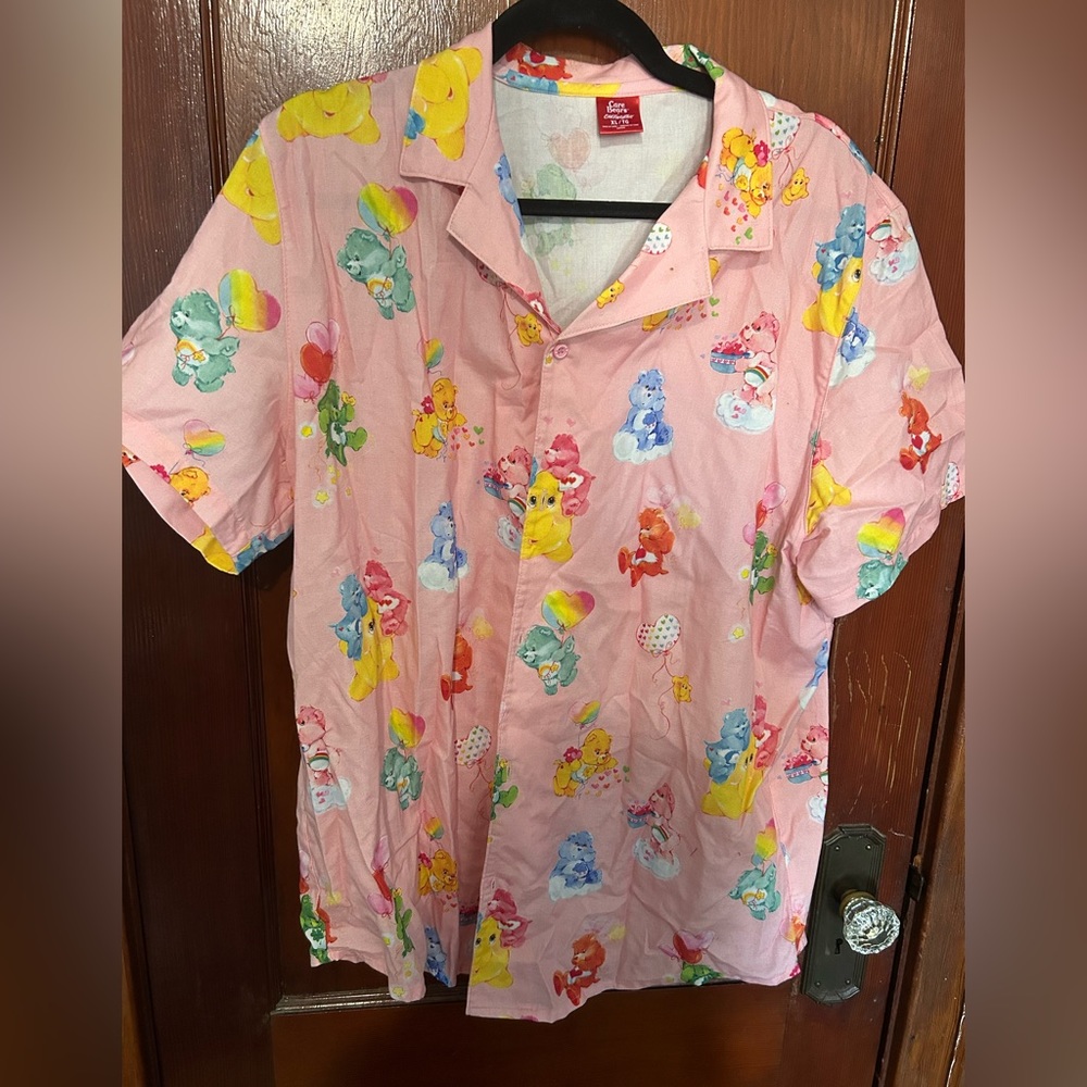 Cake Worthy X Care Bears button up